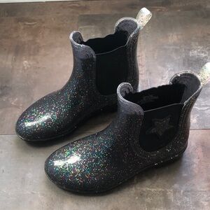Girls Sparkly Rubber Boots